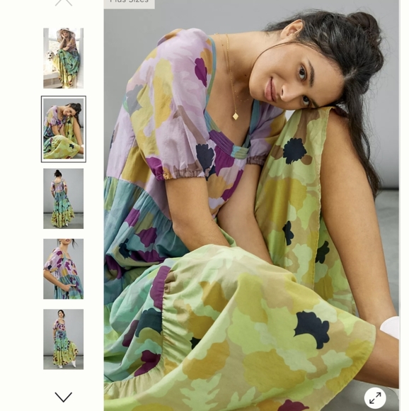 XS/S Anthropologie Caroline Tiered Maxidress - Picture 9 of 16